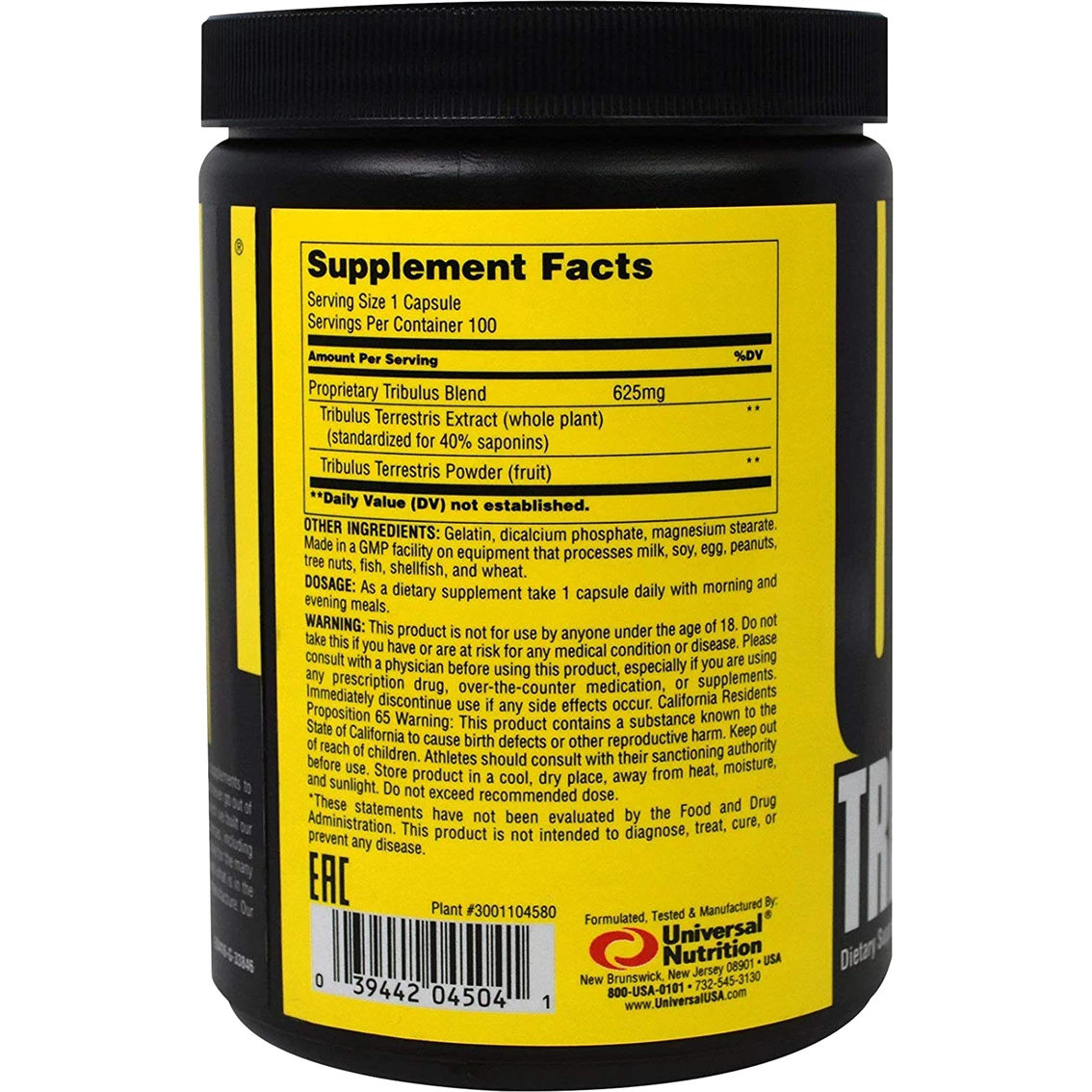 Deals β Universal Nutrition Tribulus Pro, 100 Ct. π - Image 2