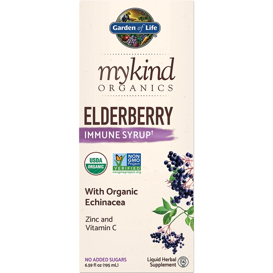 Outlet π Garden Of Life MyKind Organic Elderberry Syrup, 6.9 Oz. π