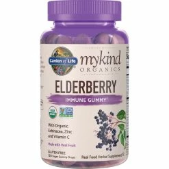 Hot Sale 🤩 Garden Of Life MyKind Organic Elderberry Gummies, 120 Ct. 😉
