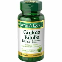 Cheap 💯 Nature's Bounty Ginkgo Biloba Standardized Extract 120 Mg. Capsules 100 Ct. 🌟