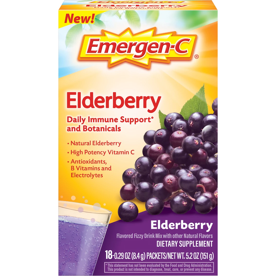 Deals π Emergen-C Vitamin C Elderberry Powder 18 Ct. π₯°