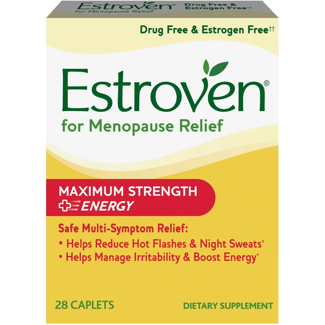 Discount π₯ Estroven Maximum Strength + Energy Menopause Relief Caplets 28 Ct. π₯°