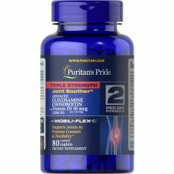 Cheap ✨ Puritan's Pride Triple Strength Glucosamine Chondroitin With Vitamin D3 80 Ct. 🛒
