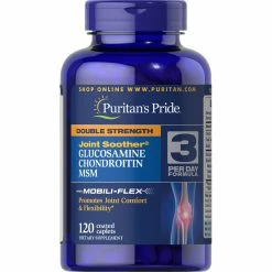 Cheap 🔥 Puritan's Pride Double Strength Glucosamine Chondroitin & MSM Joint Soother 120 Ct. 🤩