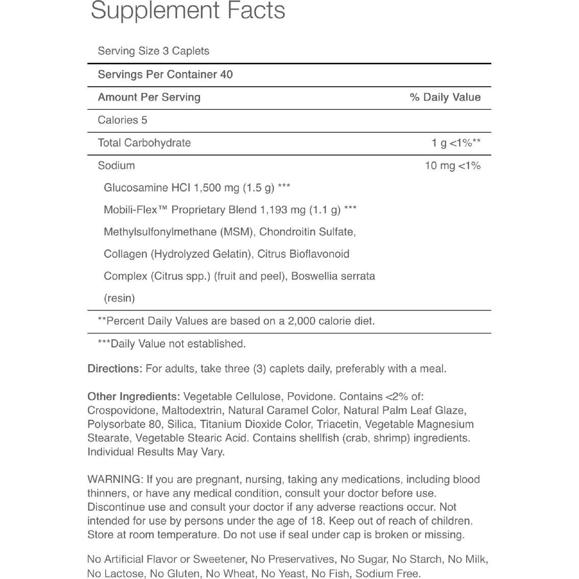 Cheap π₯ Puritan's Pride Double Strength Glucosamine Chondroitin & MSM Joint Soother 120 Ct. π€© - Image 2