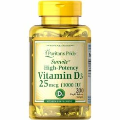 Brand new π₯° Puritan’s Pride Vitamin D3 25mcg (1000 IU) 200 Ct. π