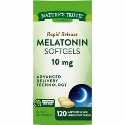 Deals 😀 Nature's Truth Melatonin 10 Mg Rapid Release Softgels 120 Ct 🤩
