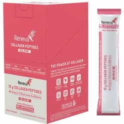 Wholesale 🛒 Reneva Collagen Peptides Glow Powder Dietary Supplement Packets 60 Ct. ⭐
