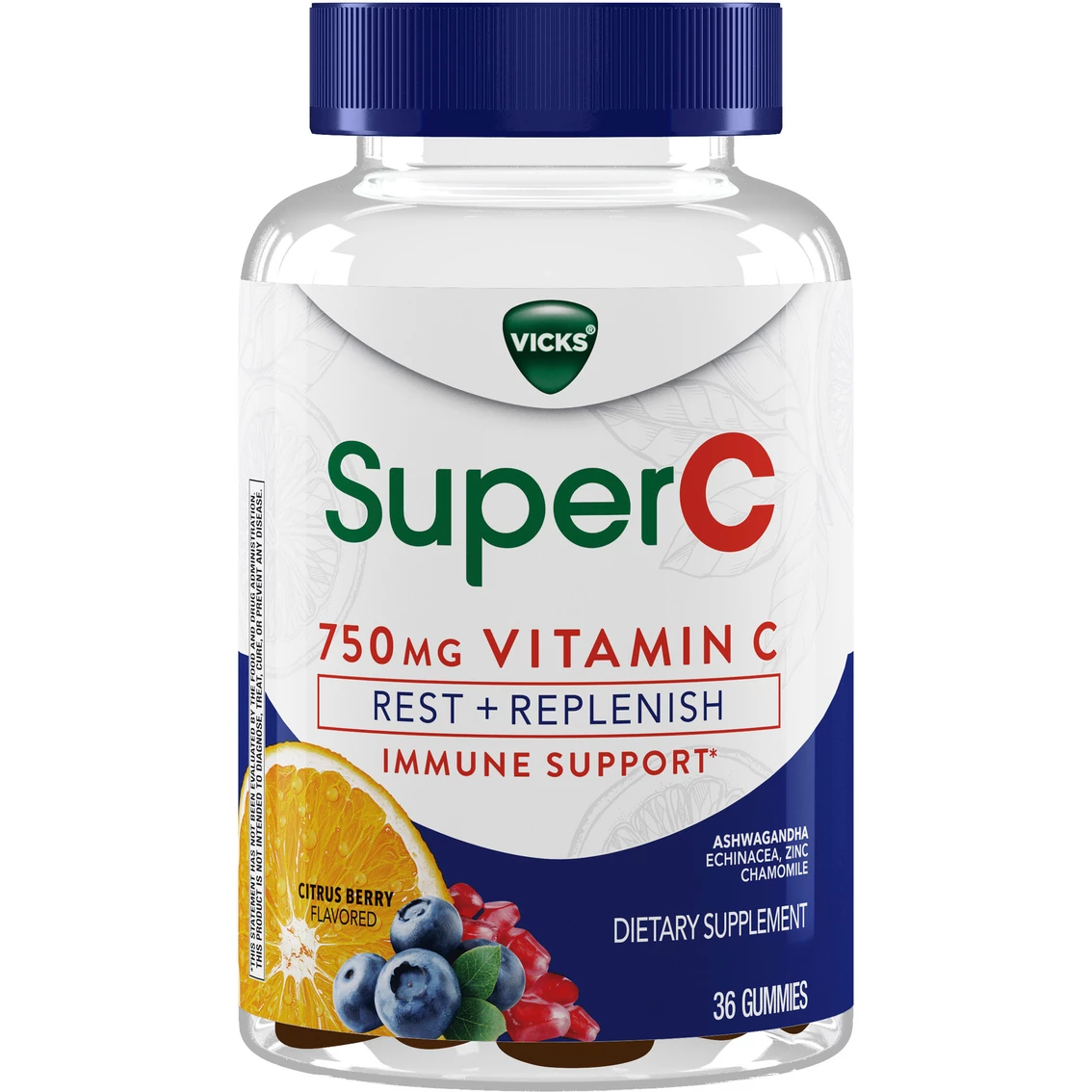 Deals 𧨠Vicks SuperC Immunity Replenish And Rest Gummy Night 36 Ct. π