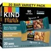 Discount ⭐ KIND MINI Dark Chocolate Nuts & Sea Salt + Caramel Almond Sea Salt Bar 20 Pk. 🧨