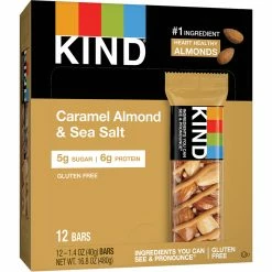 Promo 😍 KIND Bar Caramel Almond Sea Salt 12 Pk. ✔️