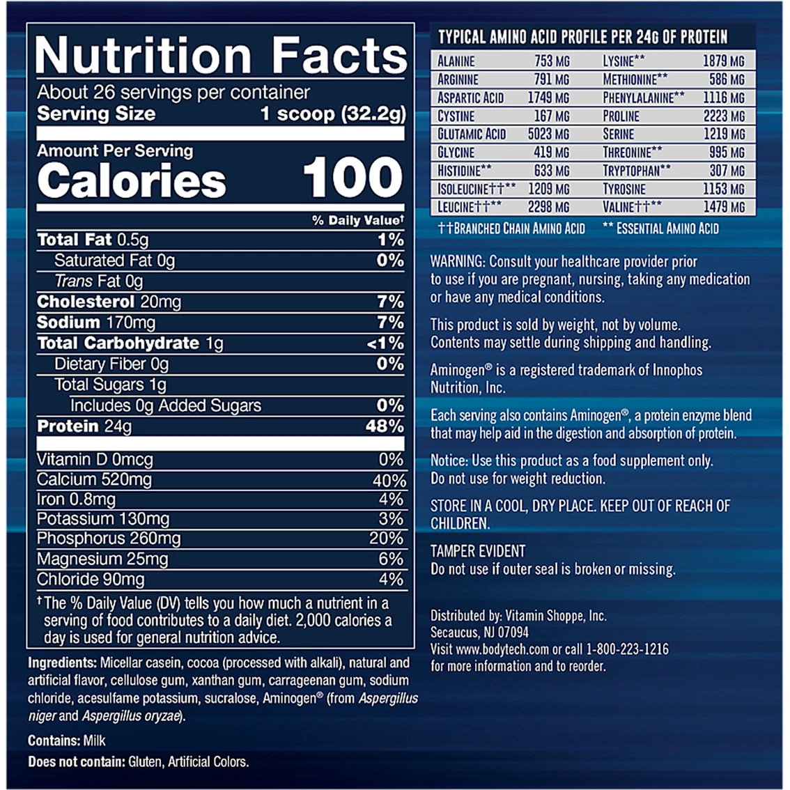 Top 10 π BodyTech Body Tech Micellar Casein Slow Release And Anticatabolic Protein 26 Servings β€οΈ - Image 2