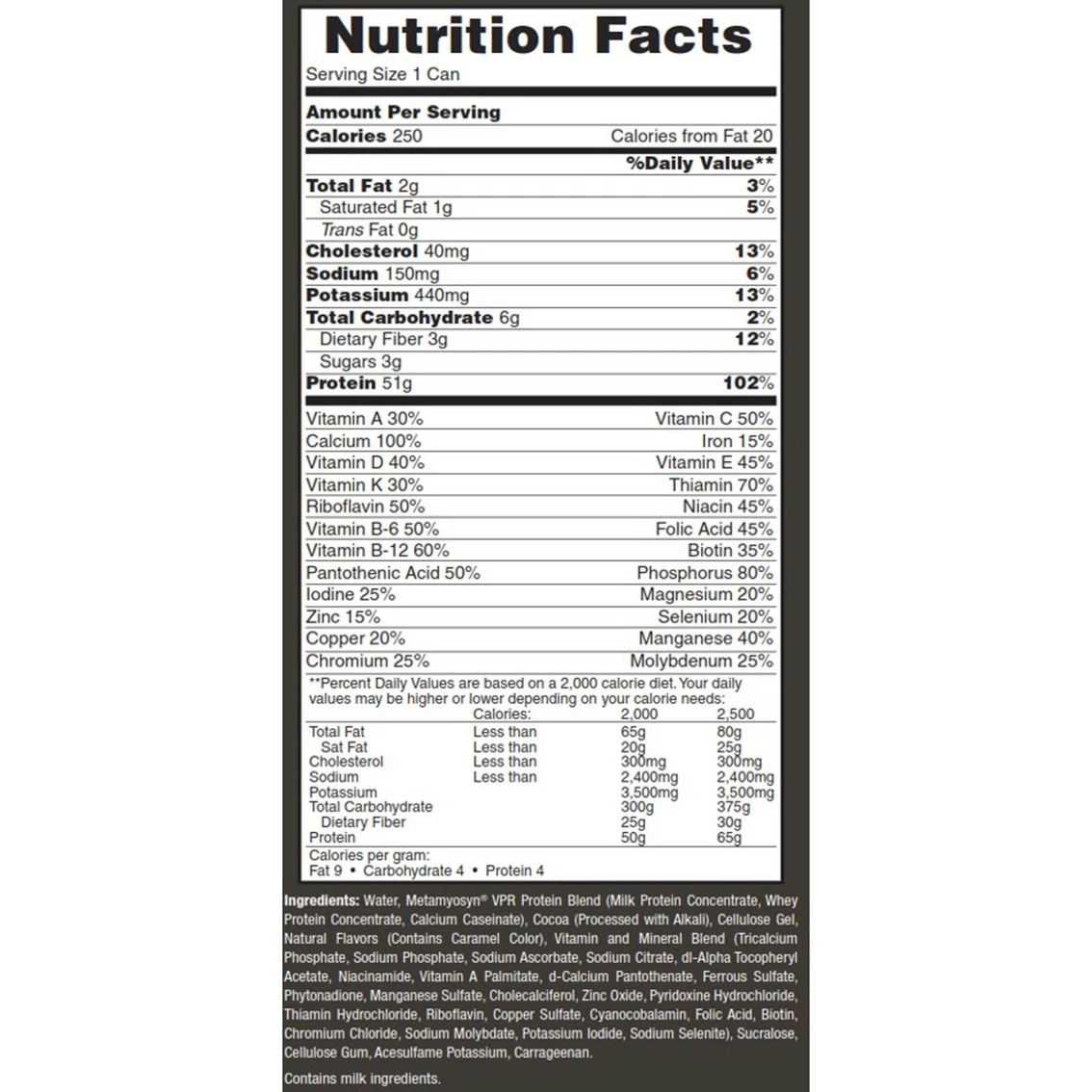 Budget π₯ MET-Rx RTD 51 Ready To Drink Protein Shake 15 Oz. π₯ - Image 2