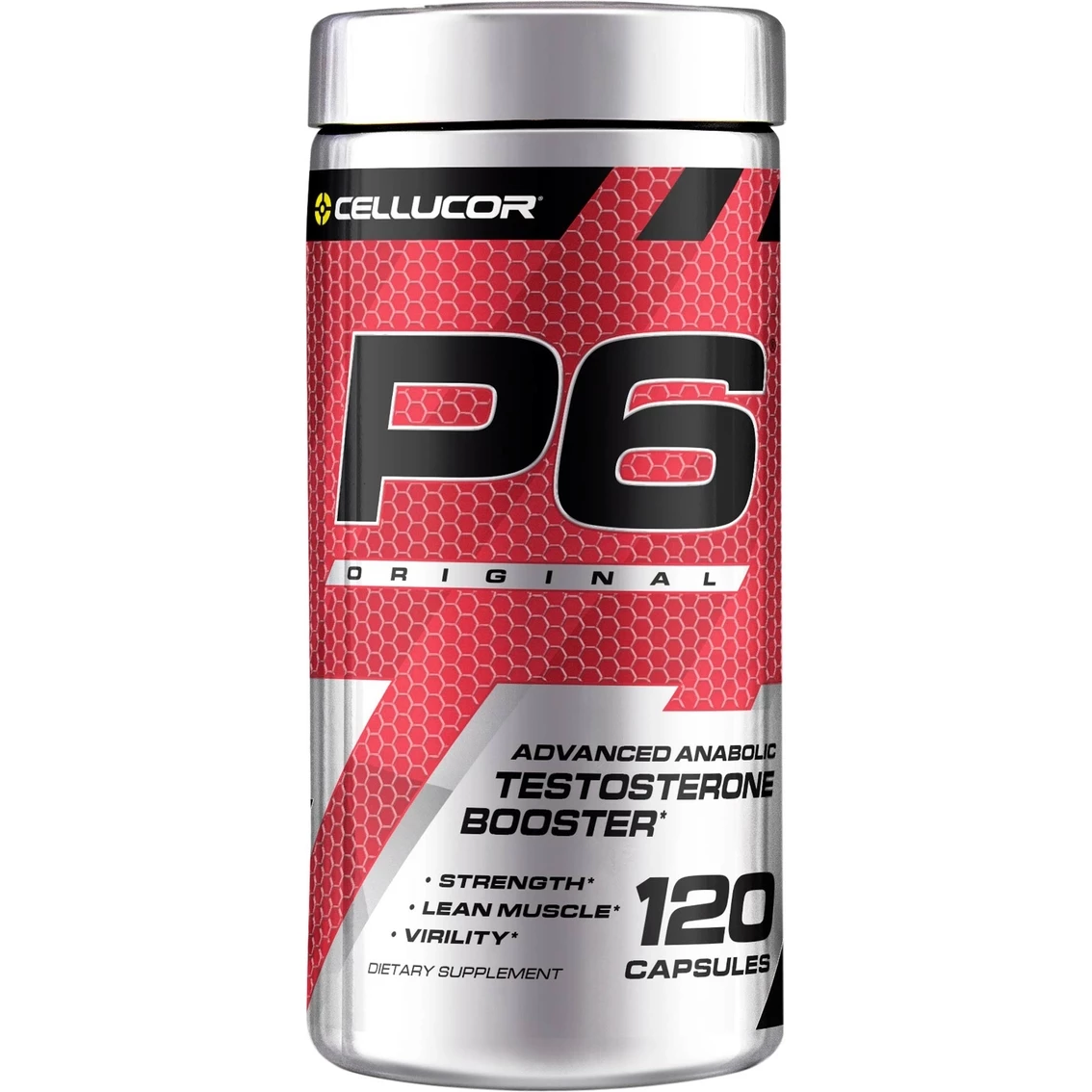 Promo โค๏ธ Cellucor P6 Original Advanced Anabolic Testosterone Booster Capsules 120 Ct. โญ