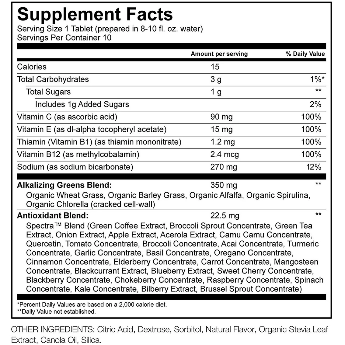Top 10 π Amazing Grass Effervescent Lemon Lime 10 Tabs, 6 Ct. π - Image 3