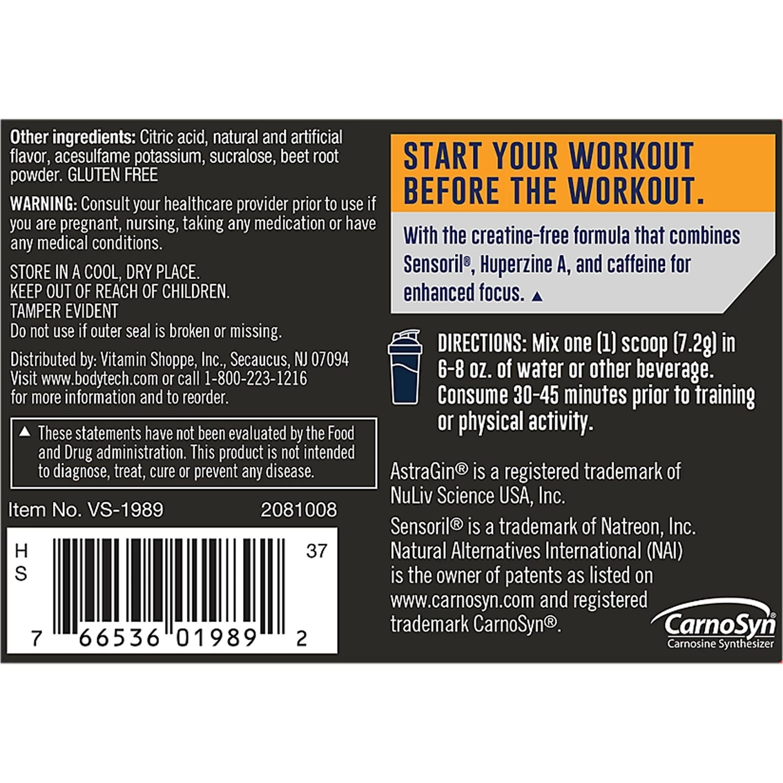 Best Sale π BodyTech Flash Point Pre Workout Concentrate 30 Servings π - Image 3