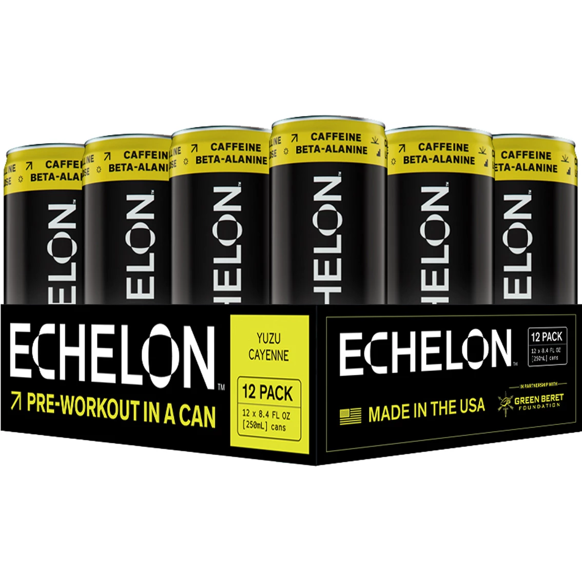 Discount π Echelon Cayenne And Yuzu Energy Drink 12 Pk. π