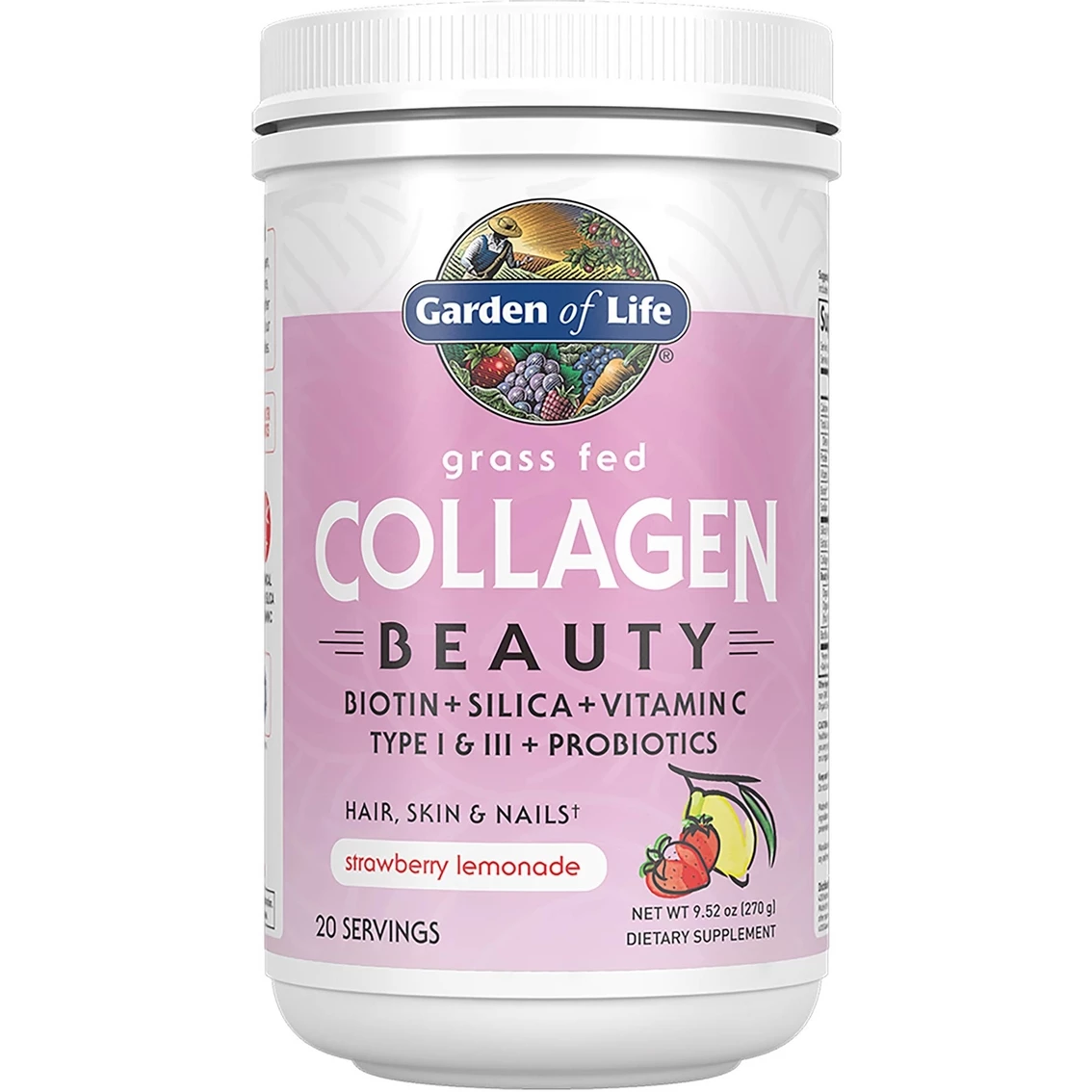 Discount β€οΈ Garden Of Life Strawberry Lemon Grassfed Collagen Beauty Supplement, 20 Servings π₯