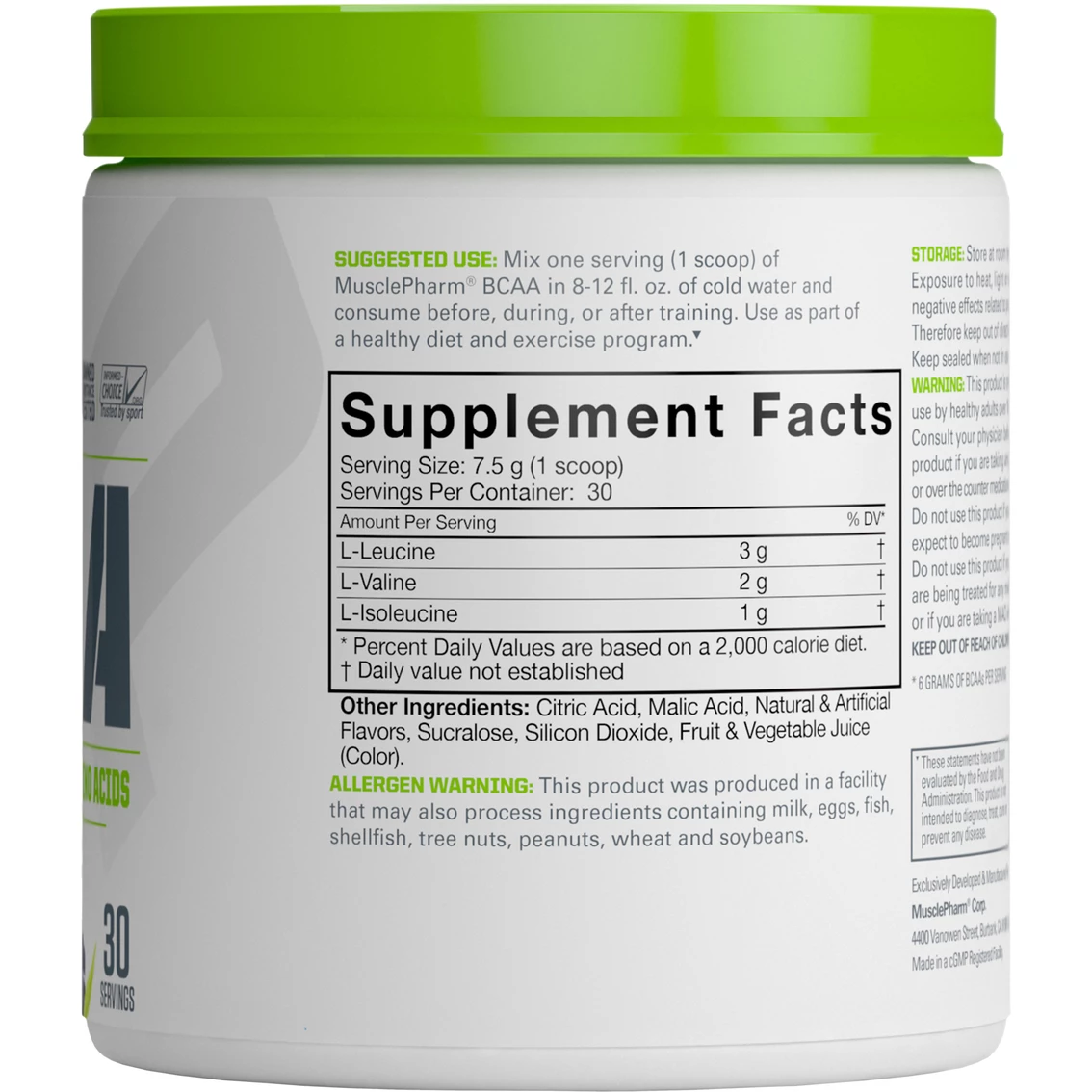 Deals π Musclepharm BCAA 3:1:2 Powder 30 Servings π - Image 2